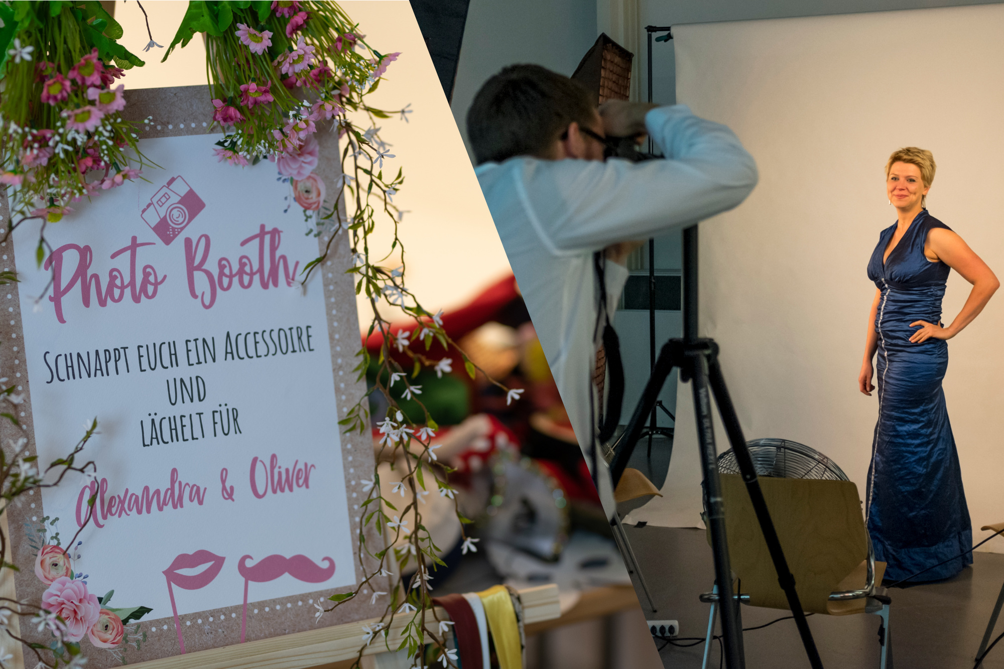 Hochzeitsfotograf - Frankfurt Rhein-Main Photobooth Fotobox oder On-Location Studio für Gäste und Brautpaar