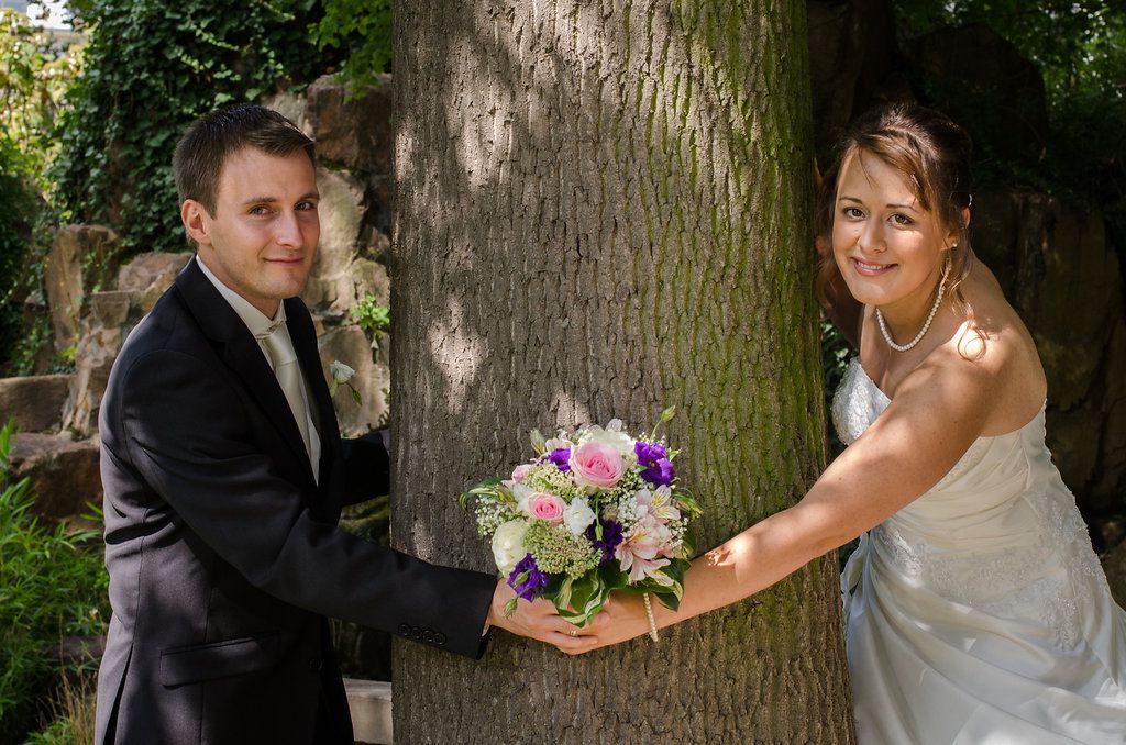 Fotograf in Kronberg und Frankfurt - Bethmannpark Trauung mit Hochzeitspaar Fotografie