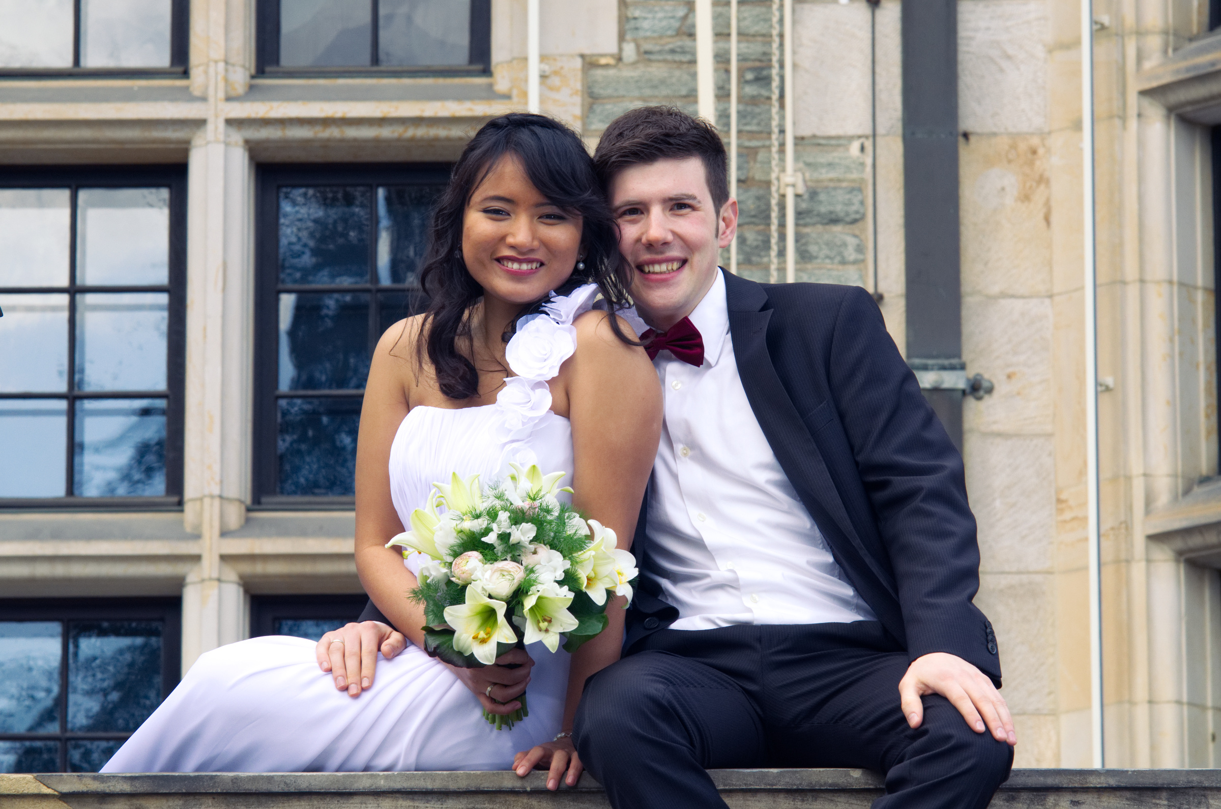 Kronberg im Taunus - Schlosshotel Terrasse Location für Hochzeitsbilder in Kronberg im Taunus